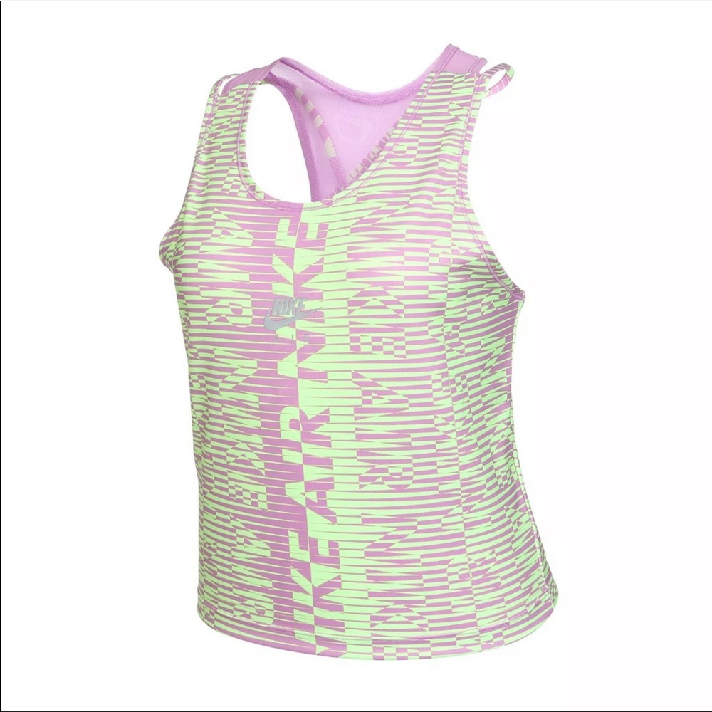 Nike Air Womens Printed Tank Size L New with Tags